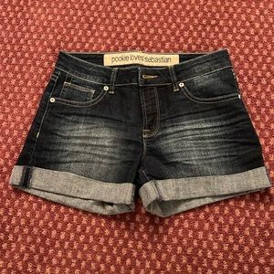 Pookie Loves Sebastian Denim Cuffed Shorts